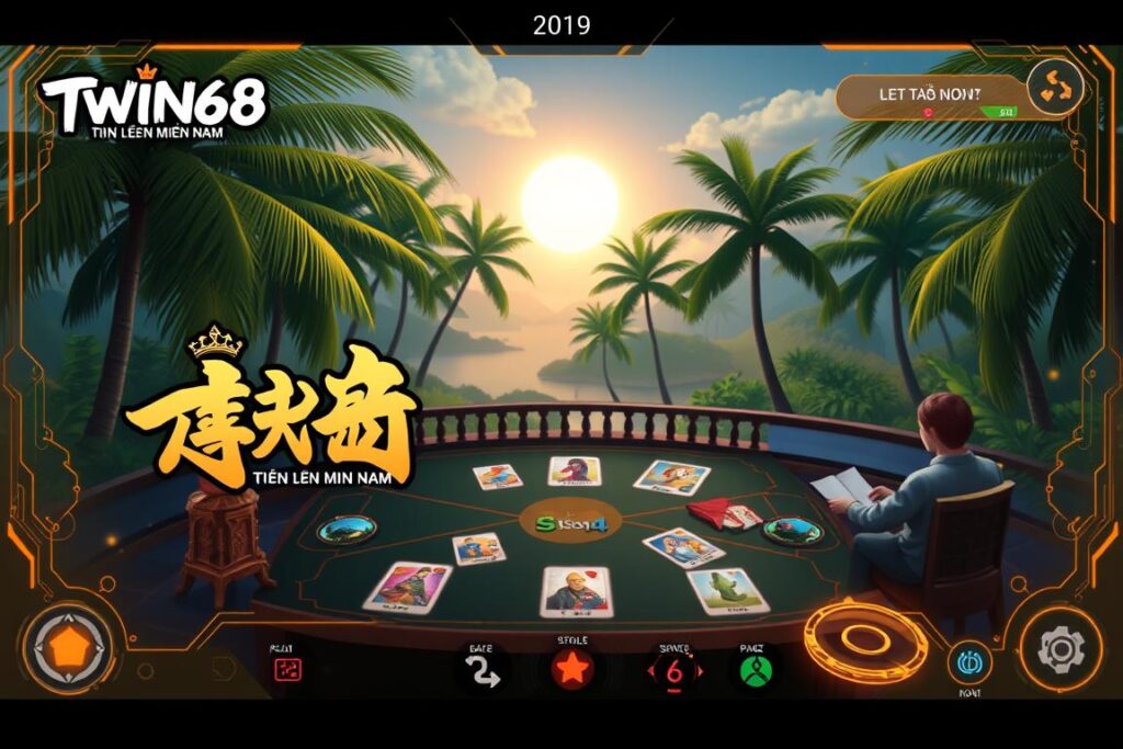 Giao diện game TWIN68 Tiến lên miền nam